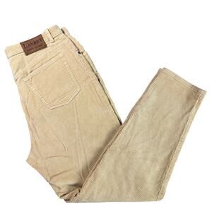 Vintage Ralph Lauren Jeans Co. LRL Pants Size 12 Petite Corduroy Beige 5 Pocket
